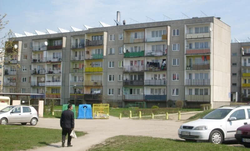 Kolektory słoneczne w Olsztynku